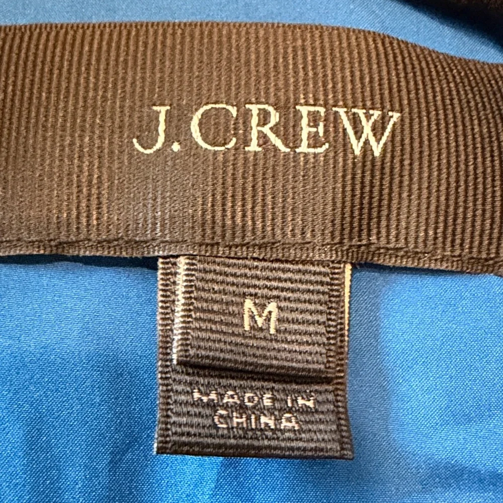 J. Crew quilted down royal blue vest. Size medium.
